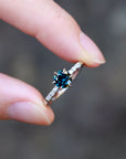 Star Solitaire - Natural Sapphire Ring