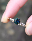 Star Solitaire - Natural Sapphire Ring