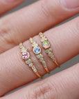 Mini Meteorolite Sapphire Ring - James & Irisa Jewellery