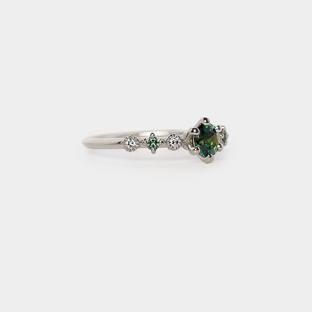 Harmony Engagement Ring - 0.575ct round sapphire