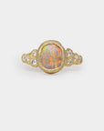 Meteorites Ring - 2.54ct black opal