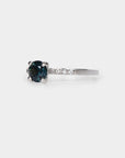 Sapphire solitaire Ring - 1.01ct round sapphire