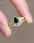 Meteorite - Natural Sapphire Ring