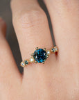 Harmony Engagement Ring - 1.47ct round sapphire