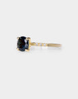 Sapphire solitaire Ring - 1.70ct round sapphire