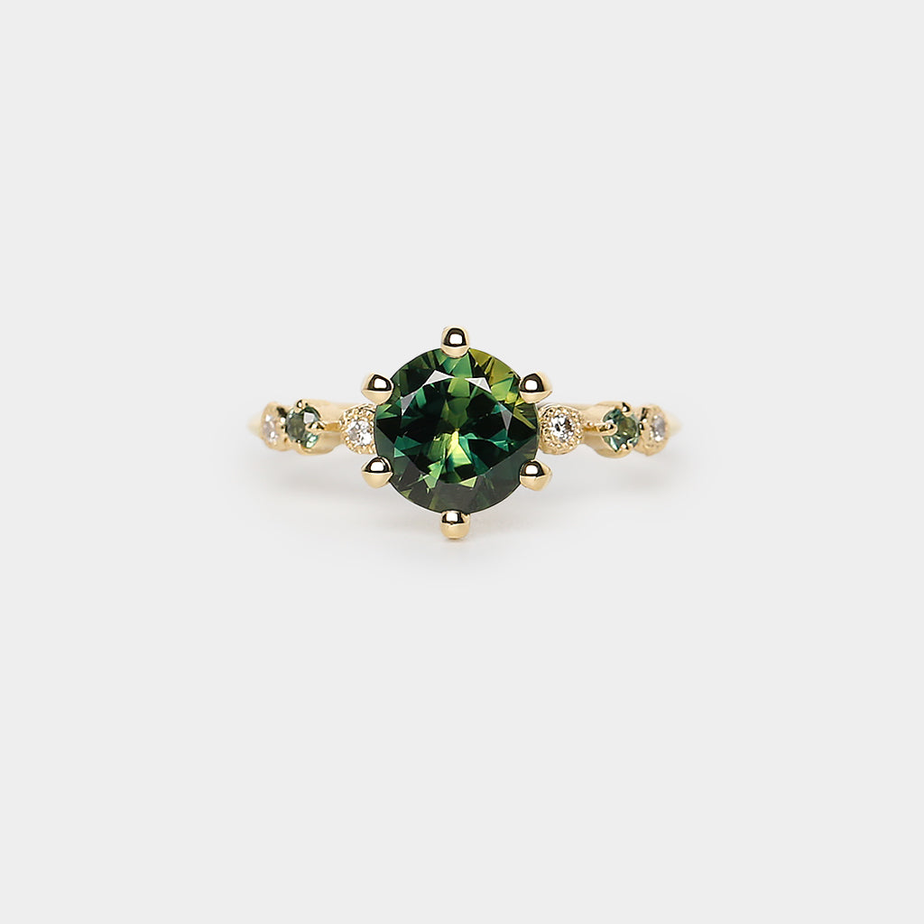 Harmony Engagement Ring - 2.33ct round sapphire