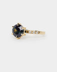 Star sapphire solitaire Ring - 3.25ct round sapphire