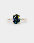 Sapphire solitaire Ring - 2.36ct oval sapphire