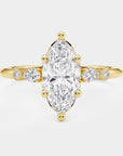 Astra Diamond Ring - Marquise cut Lab Diamond