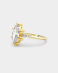 Astra Diamond Ring - Marquise cut Lab Diamond