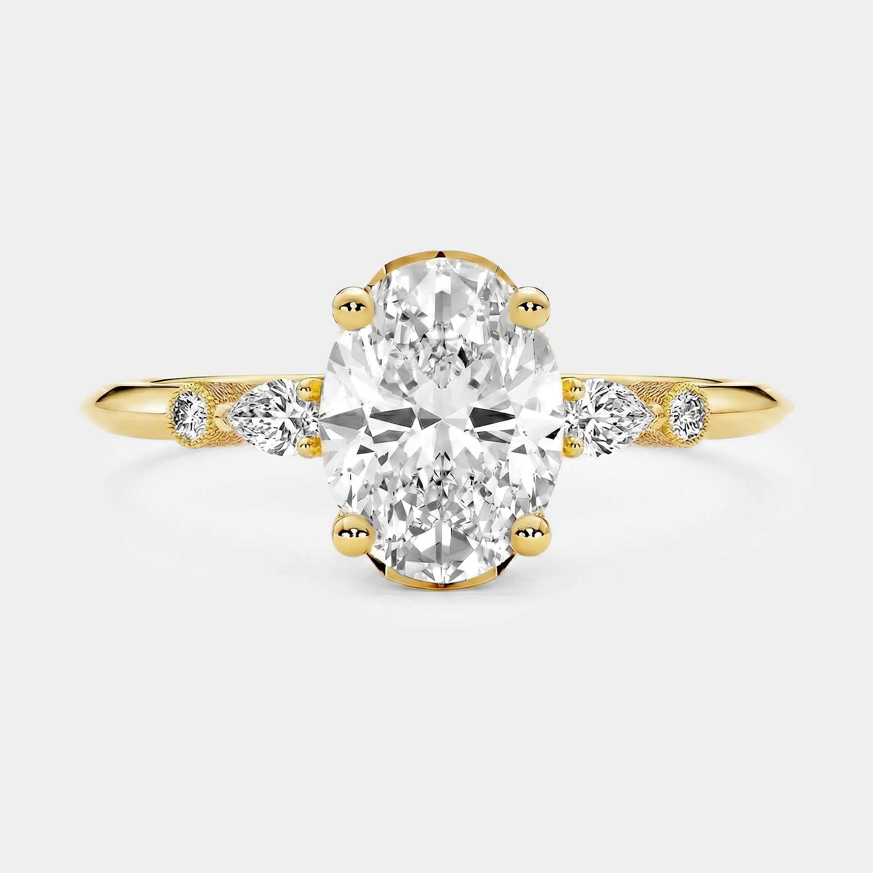 Astra Diamond Ring  - Oval cut Lab Diamond