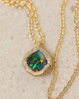 Meteorites bezel boulder opal Necklace 8
