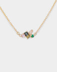 Bouquet cluster necklace