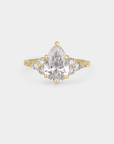 Cluster Diamond Ring - 2.09ct Pear Lab Diamond