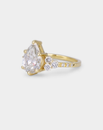 Cluster Diamond Ring - 2.09ct Pear Lab Diamond