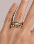 Dune Curve Diamond Band