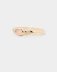 Oval Crystal Opal Ring, 9k Gold Opal Ring, Natural Opal and Diamond Jewelry, Opal Ring with Arrow Design, Gold Opal and Diamond Ring.