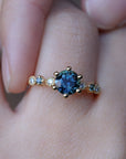 Harmony Engagement Ring - 1.47ct round sapphire