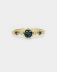 Harmony Engagement Ring - 0.52ct round sapphire