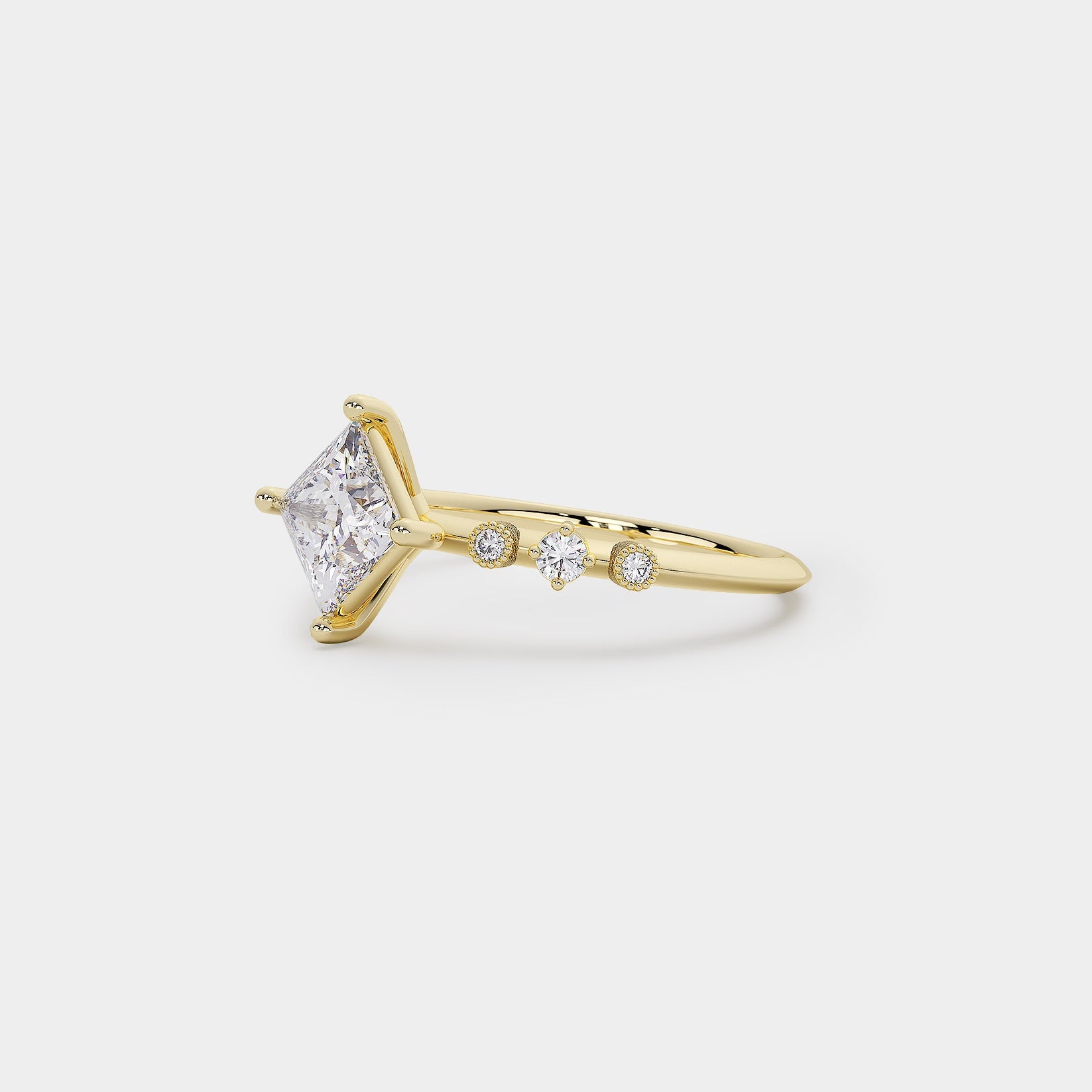 Harmony Diamond Ring - Princess Lab Diamond