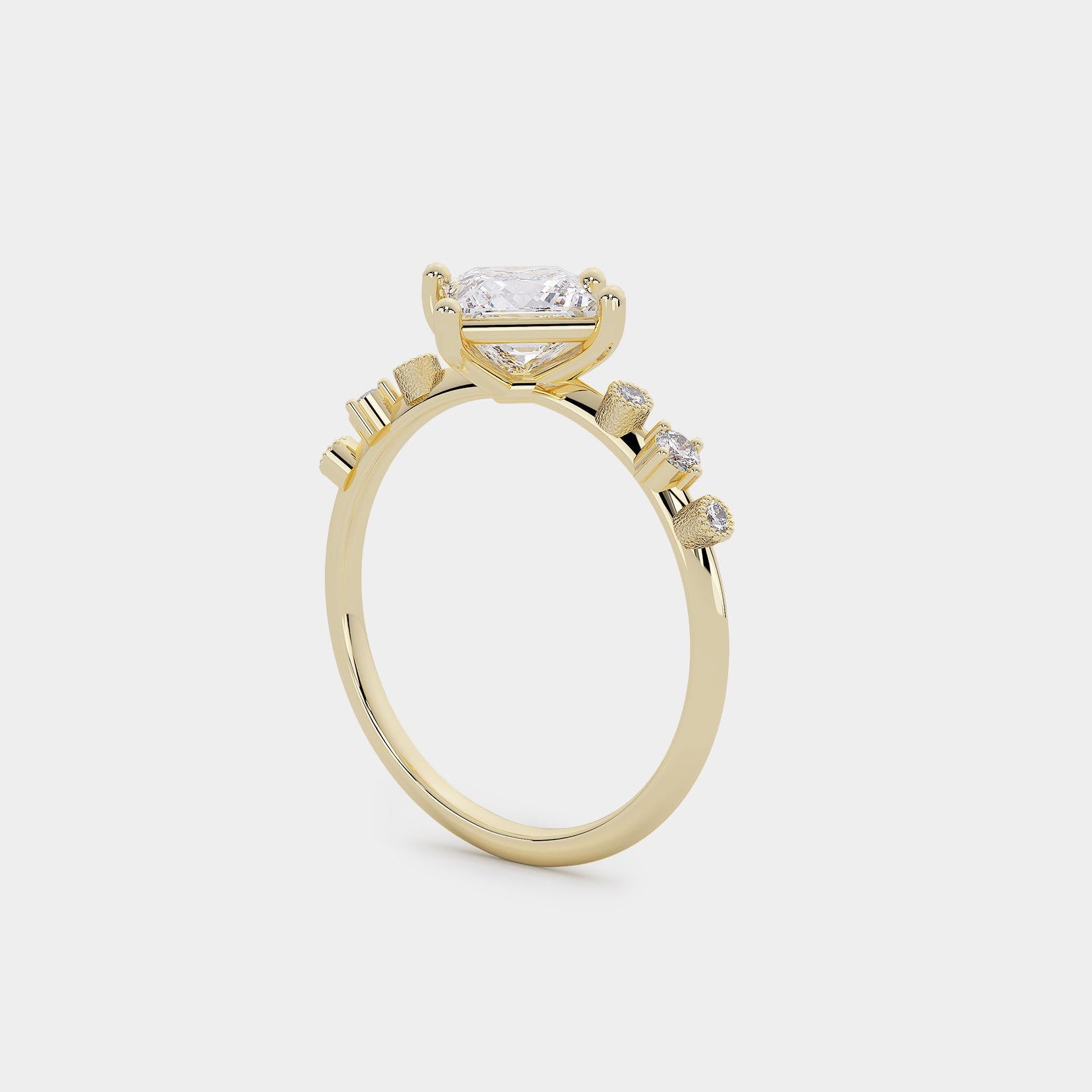 Harmony Diamond Ring - Princess Lab Diamond