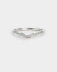 Destiny Wavy Textured Band - natural diamond