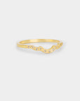 Destiny Wavy Textured Band - natural diamond