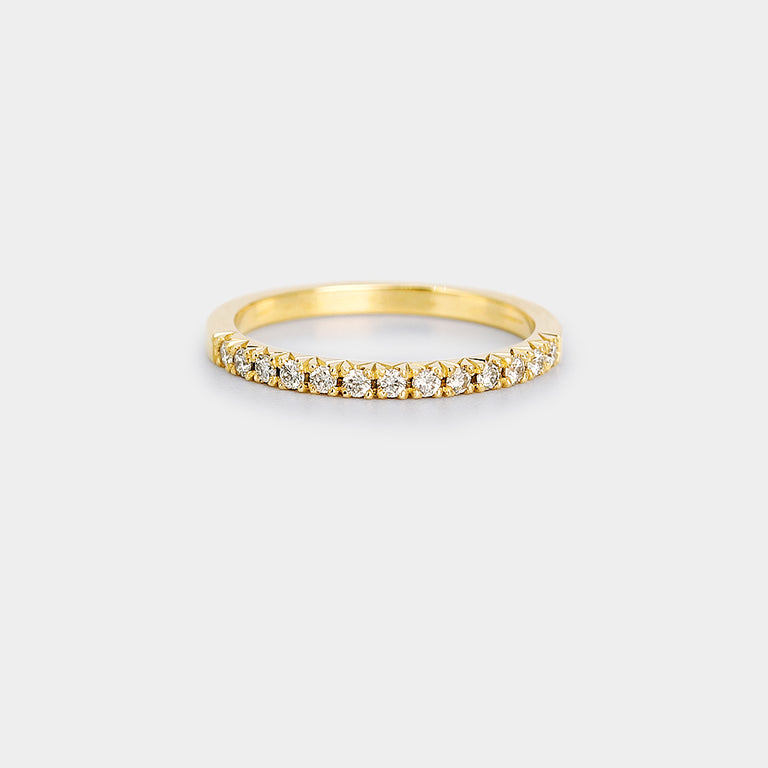 French fishtail setting Band - Natural diamond – James & Irisa