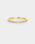 Half Eternity Textured Band - Natural diamond