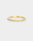 Half Eternity Textured Band - Natural diamond