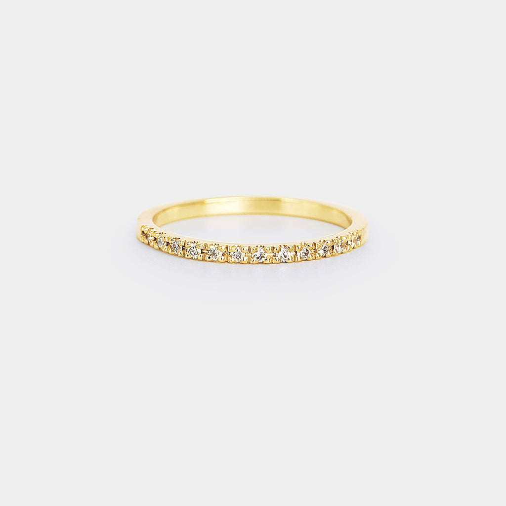 Pave Setting Band - natural diamond