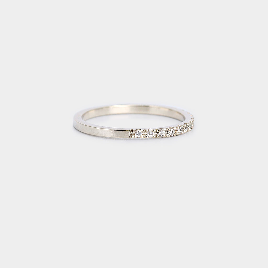 Pave Setting Band - natural diamond