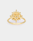 Sunray Halo Diamond ring - oval natural white diamond