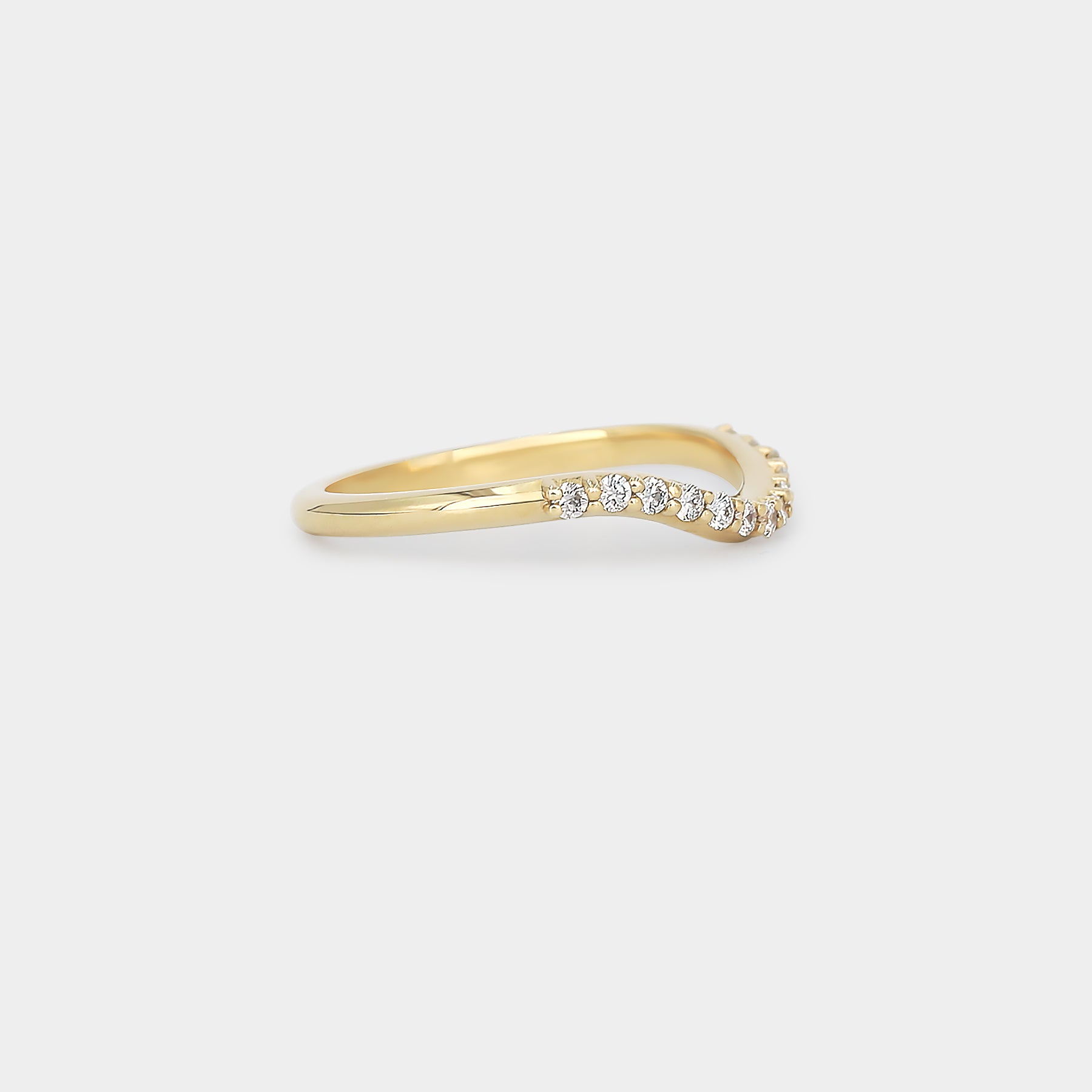 Dune Curve Diamond Band