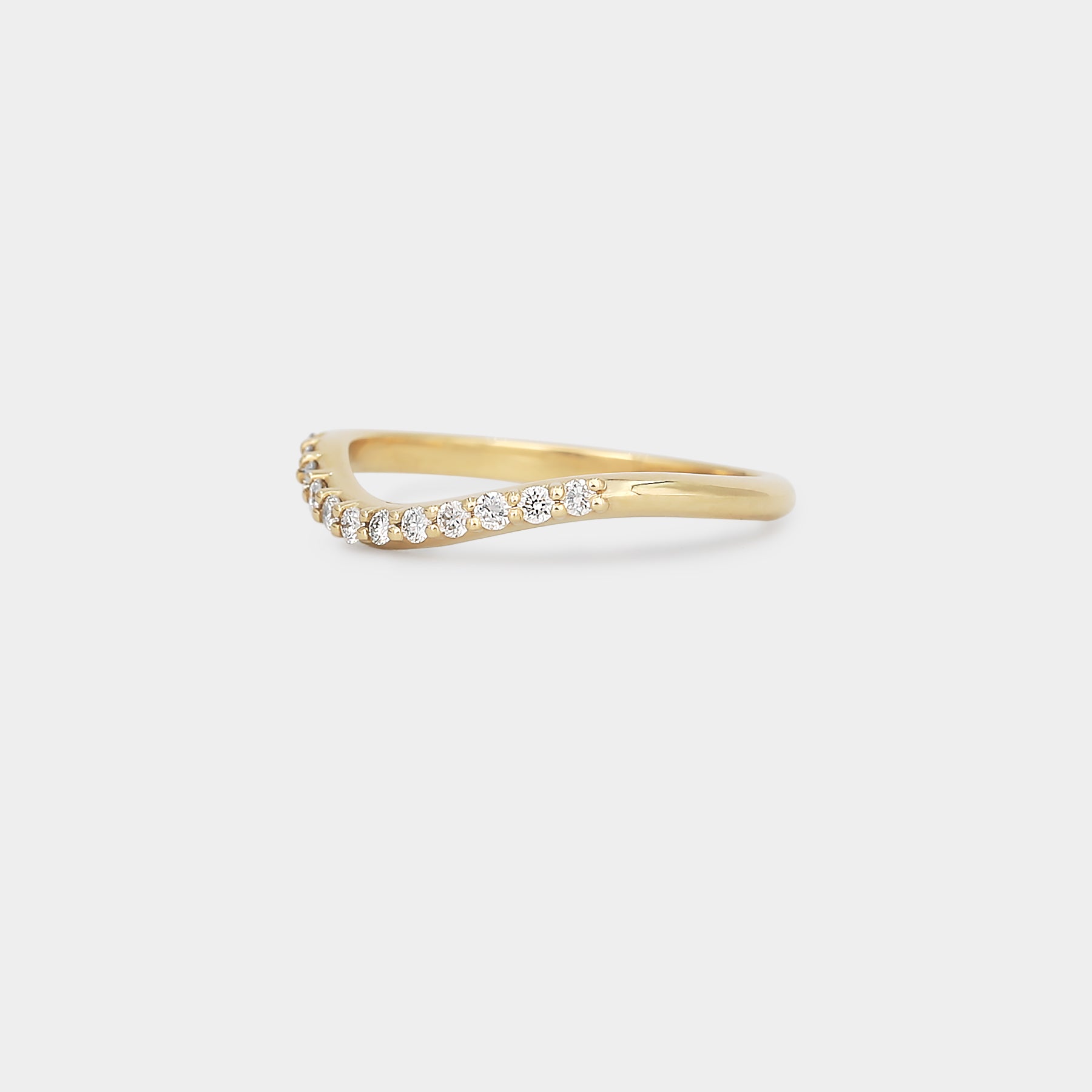 Dune Curve Diamond Band