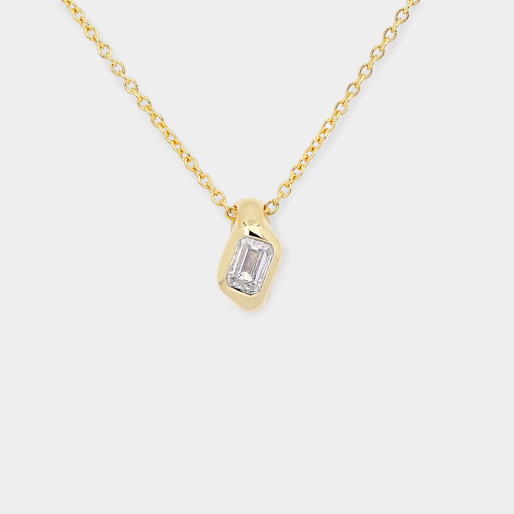 Dune Signet Diamond Necklace