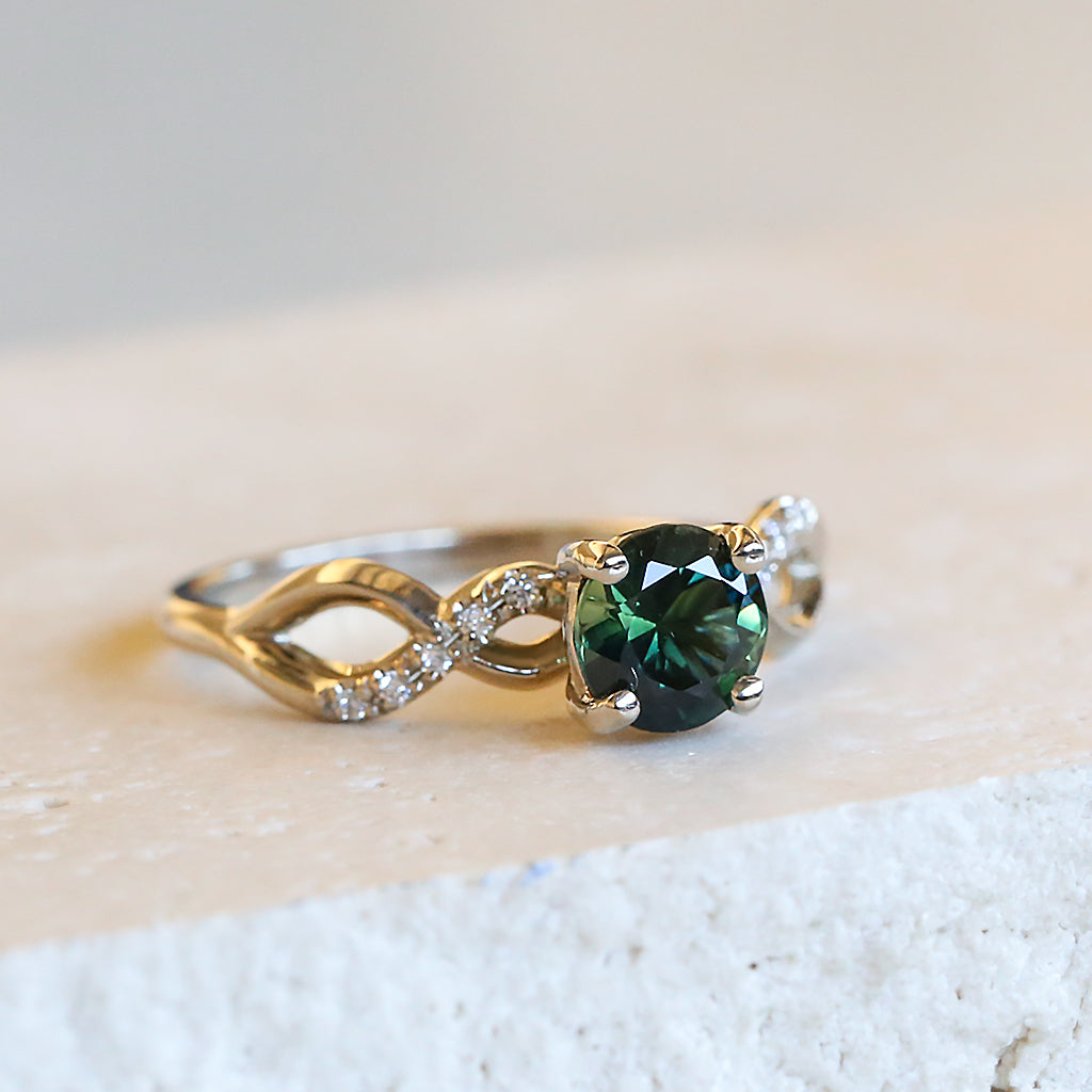 Infinity - Natural Sapphire Ring