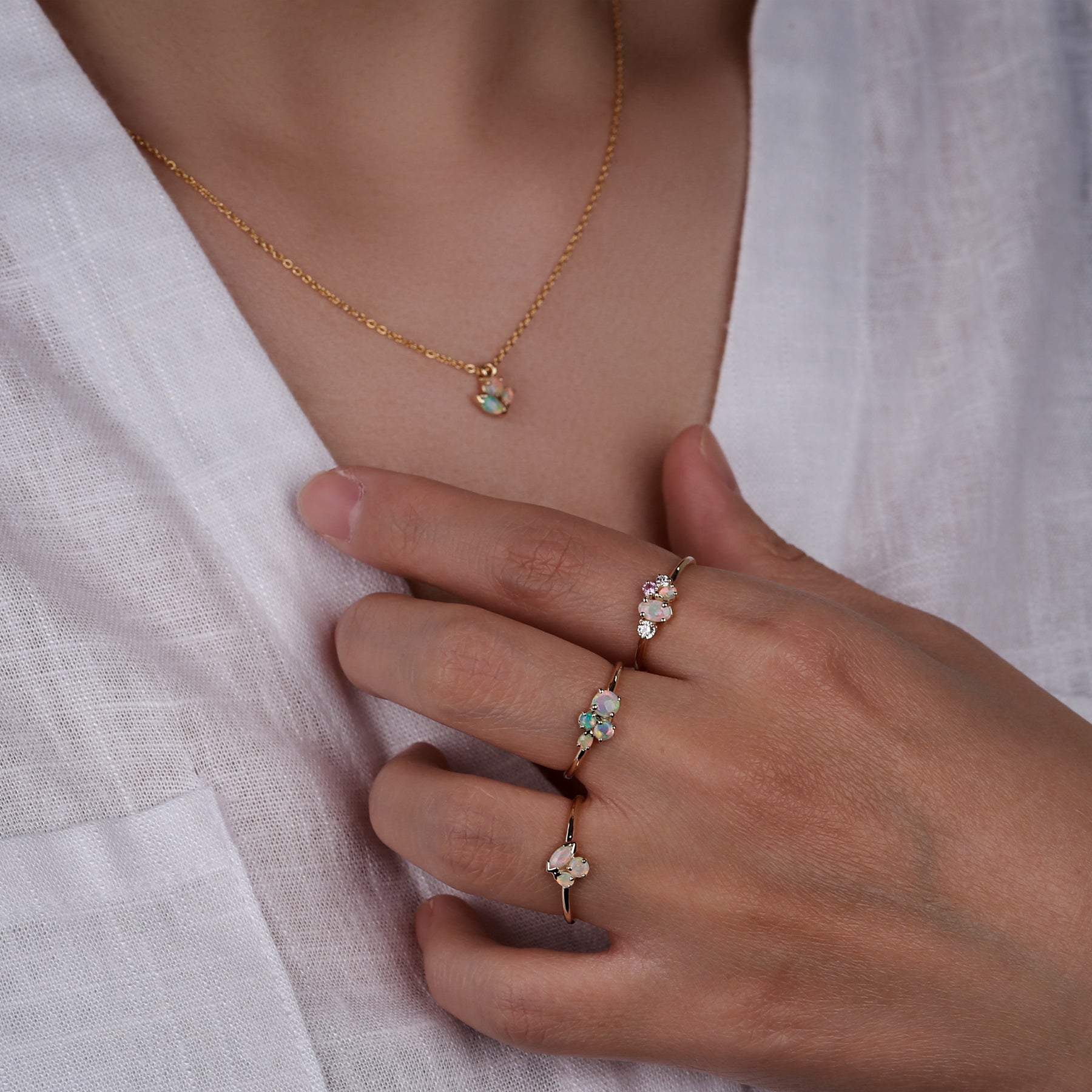Lunar bloom cluster ring