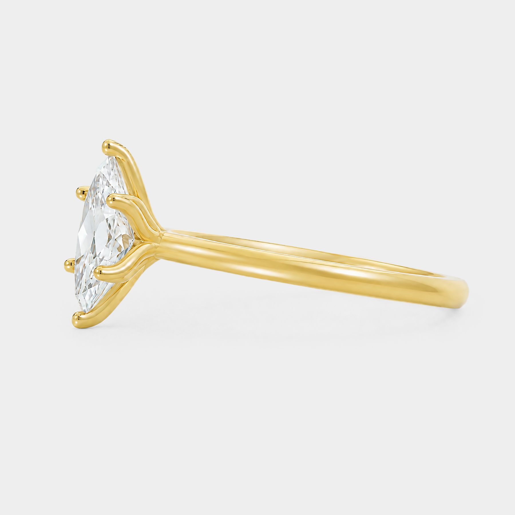 Petal Diamond Ring - Marquise Lab Diamond