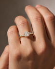Meadow Cluster Diamond Ring – Emerald Lab Diamond