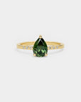 Beadline Sapphire Solitaire Ring - 1.48ct pear sapphire