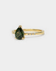 Beadline Sapphire Solitaire Ring - 1.48ct pear sapphire