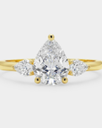 Arcéa Trilogy Diamond Ring - Pear Lab Diamond