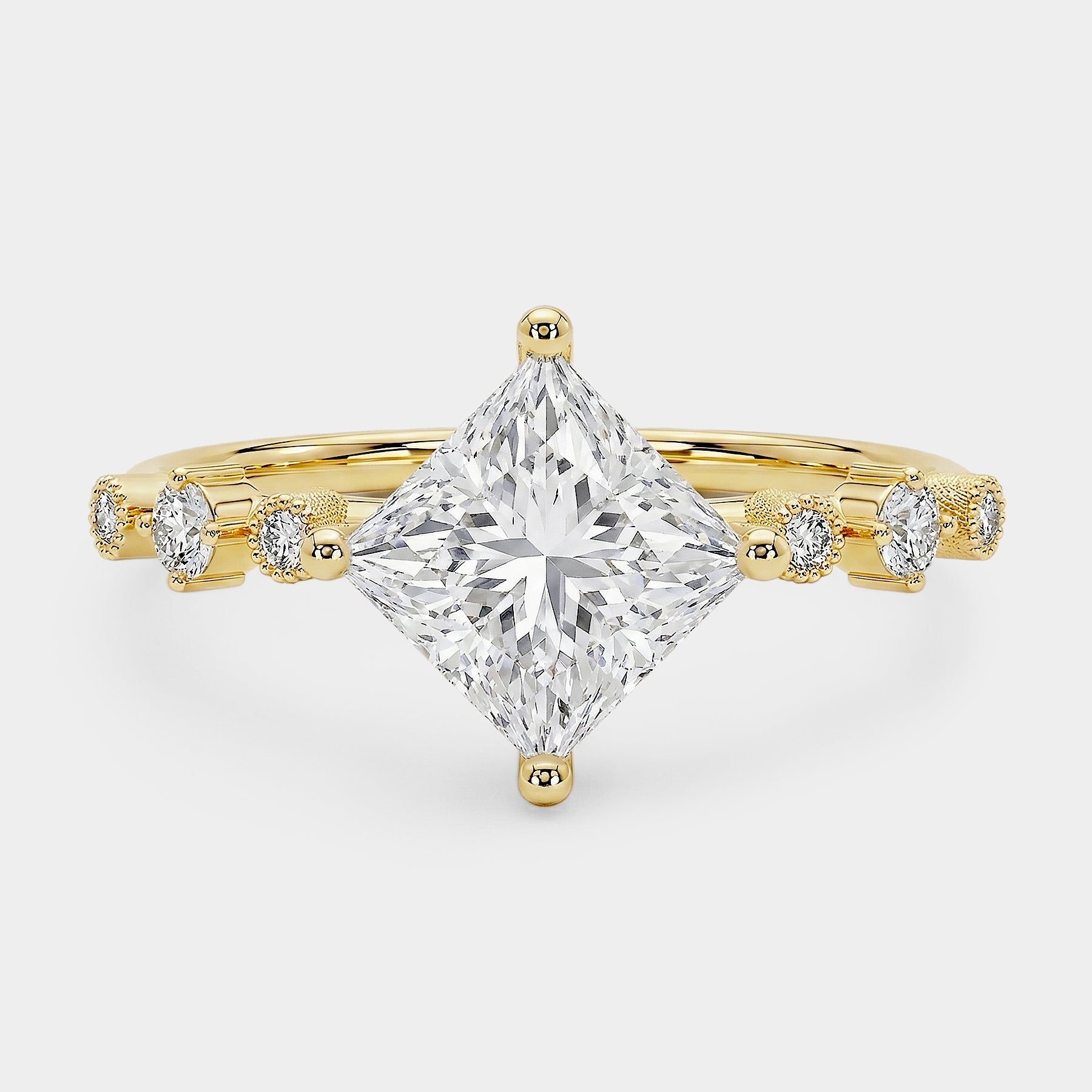Harmony Diamond Ring - Princess Lab Diamond