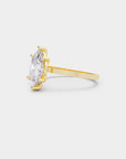 Pure Solitaire Diamond Ring - Marquise Lab Diamond
