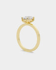 Pure Solitaire Diamond Ring - Oval Lab Diamond