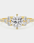 Cluster Diamond Ring - Round Lab Diamond