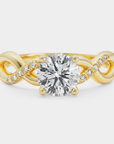 Infinity Diamond Ring - Round Lab Diamond