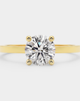 Pure Solitaire Diamond Ring - Round Lab Diamond