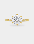 Star Solitaire Diamond Ring - 2.05ct Round Lab Diamond